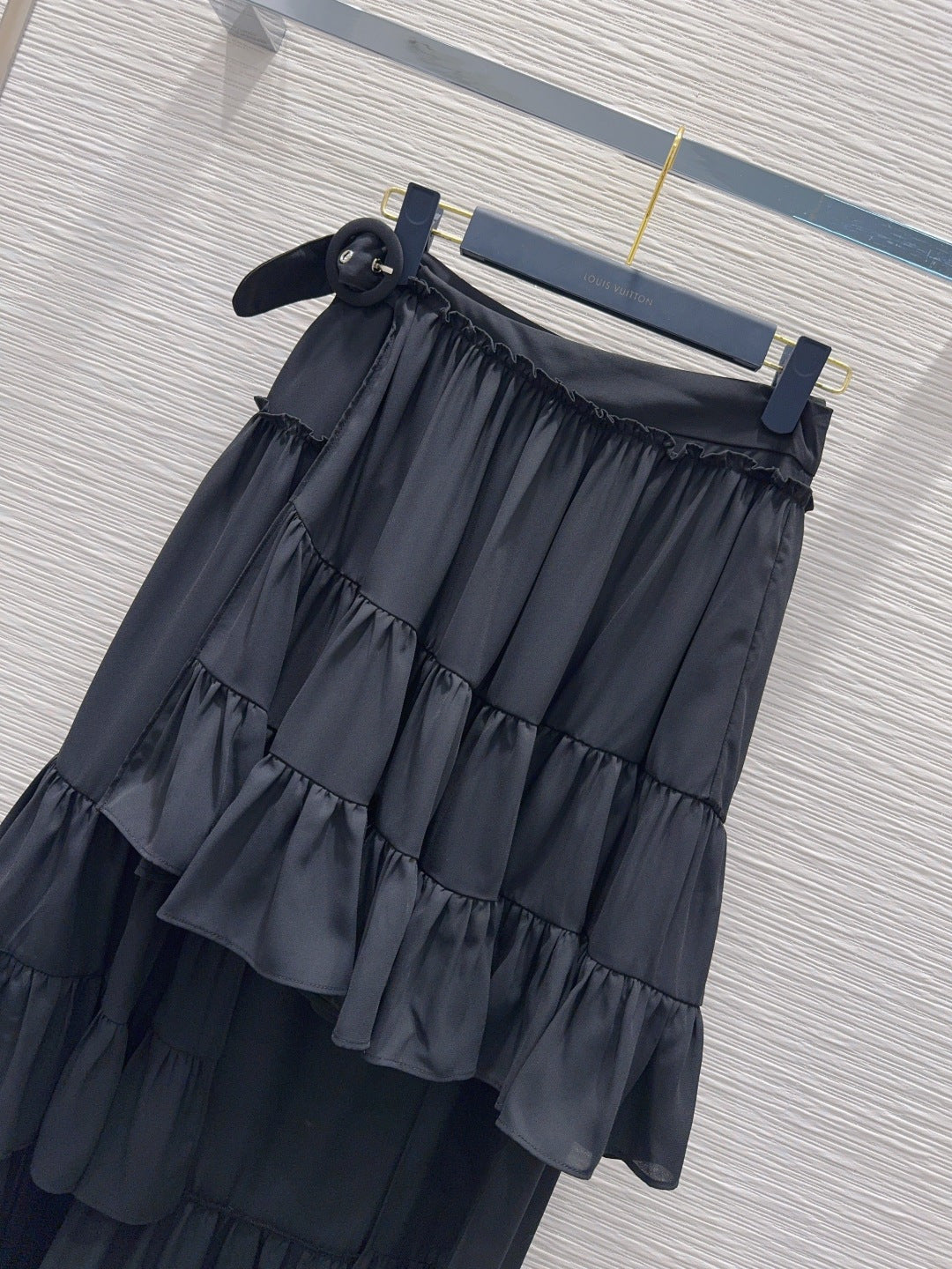 Lou**26 new early spring style high-low tiered skirt