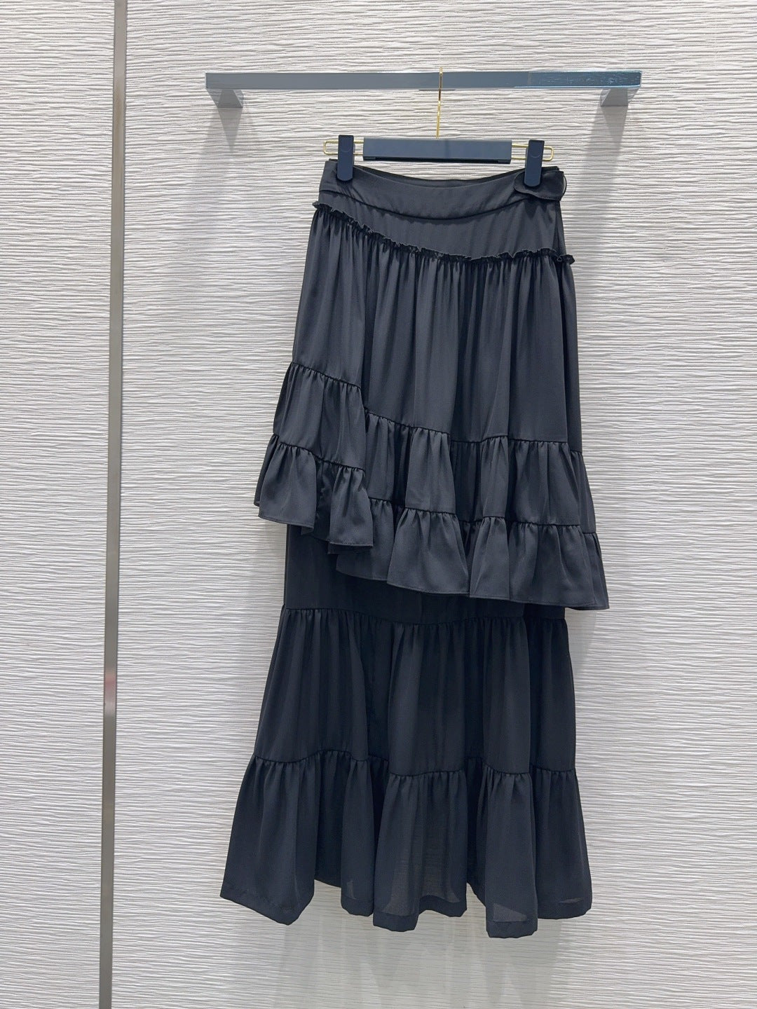 Lou**26 new early spring style high-low tiered skirt