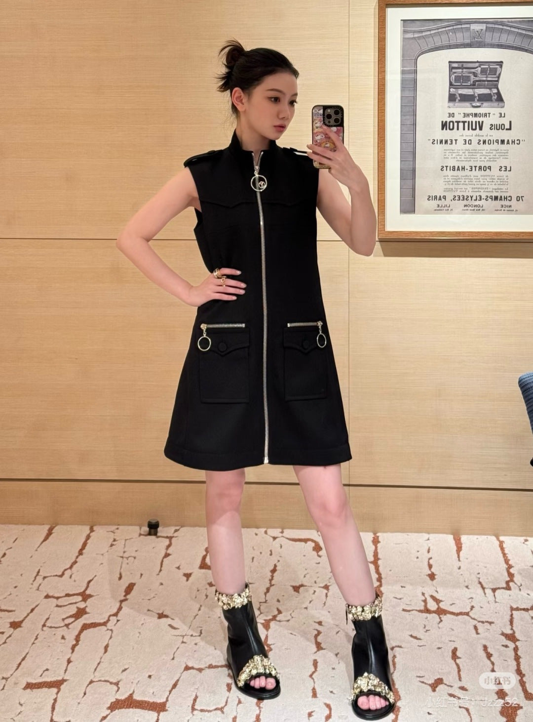 Lou**26 early spring new vest dress