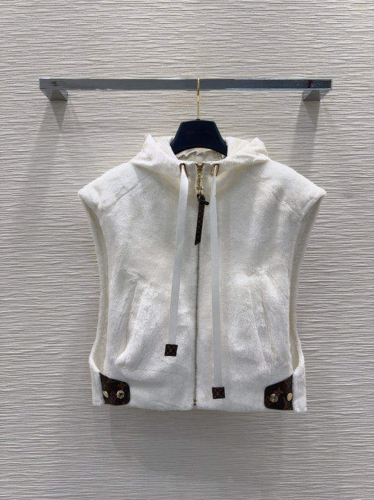 Lou**25fw new white vest jacket