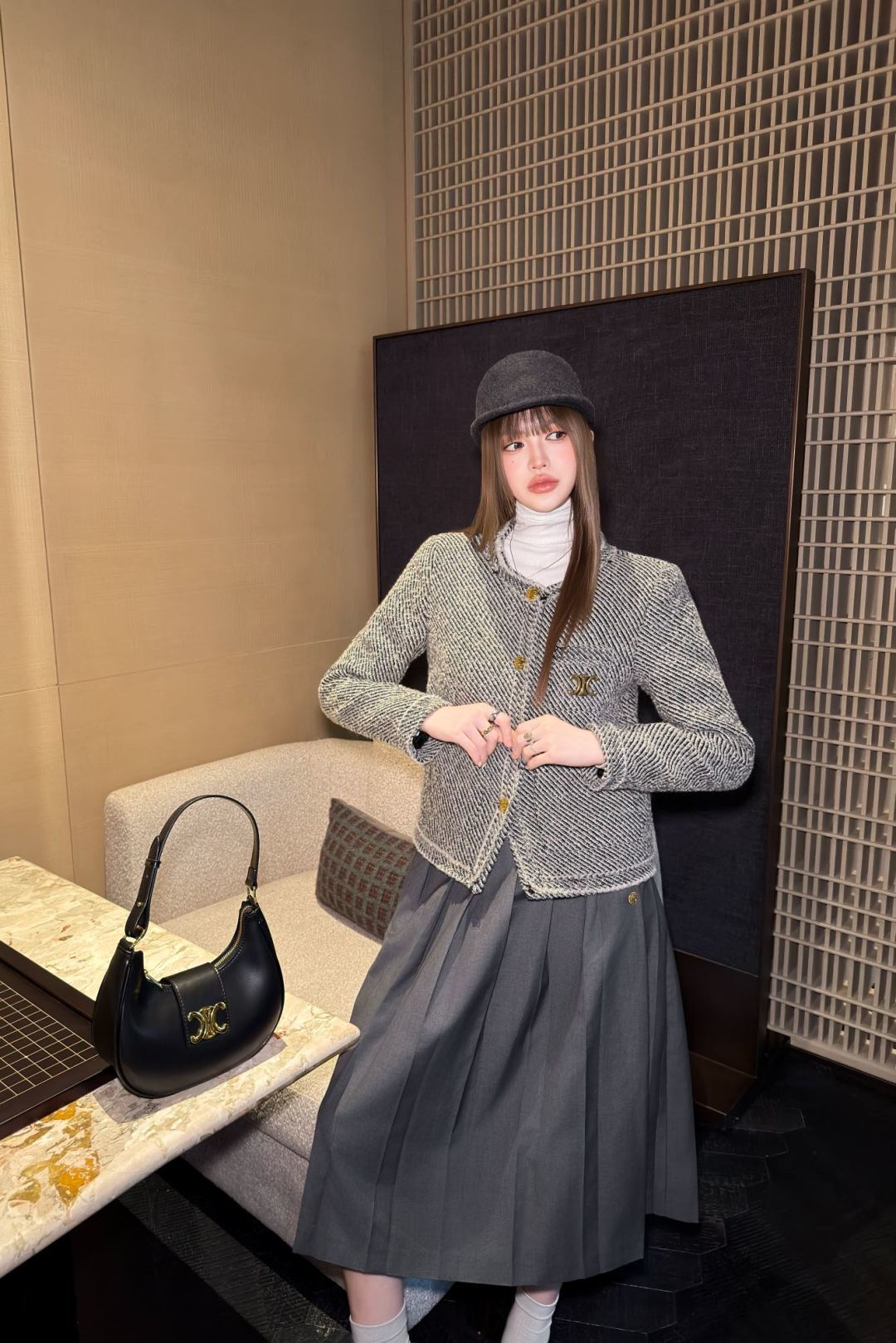 Cha**25fw new versatile and stylish jacket