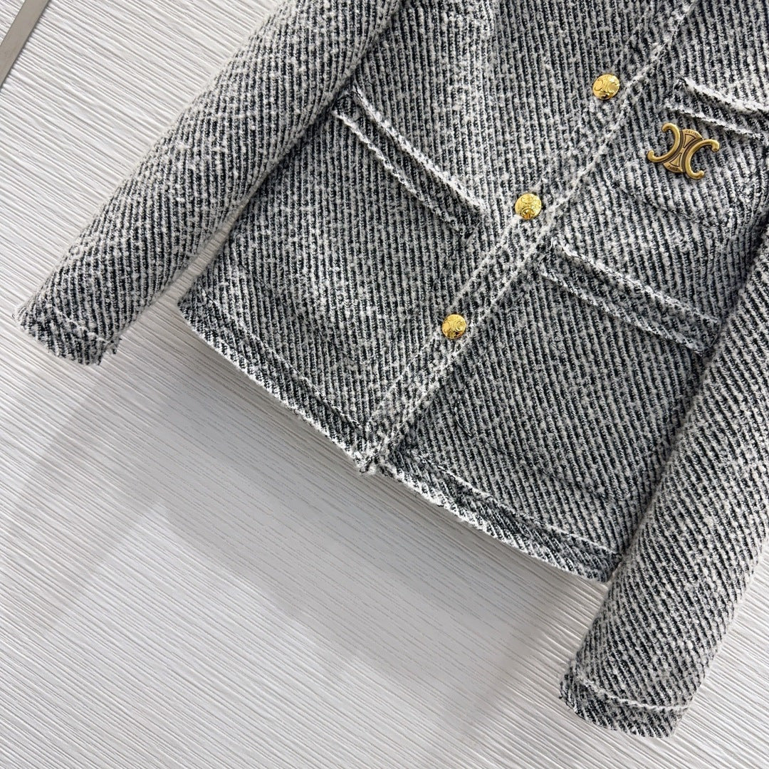 Cha**25fw new versatile and stylish jacket