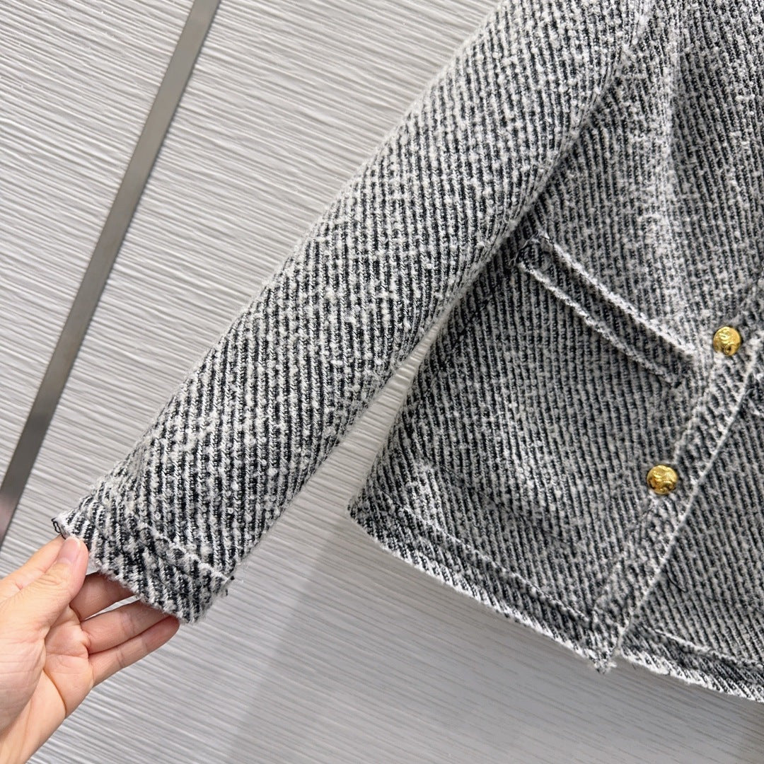 Cha**25fw new versatile and stylish jacket