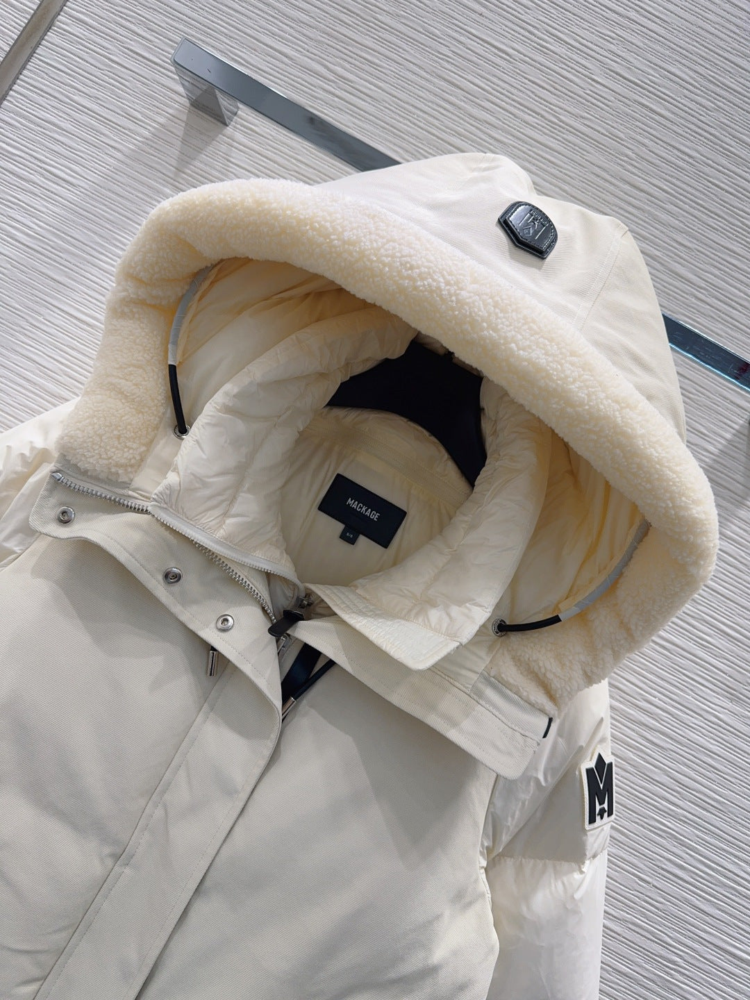 Mac**25fw new down jacket with lamb wool trim