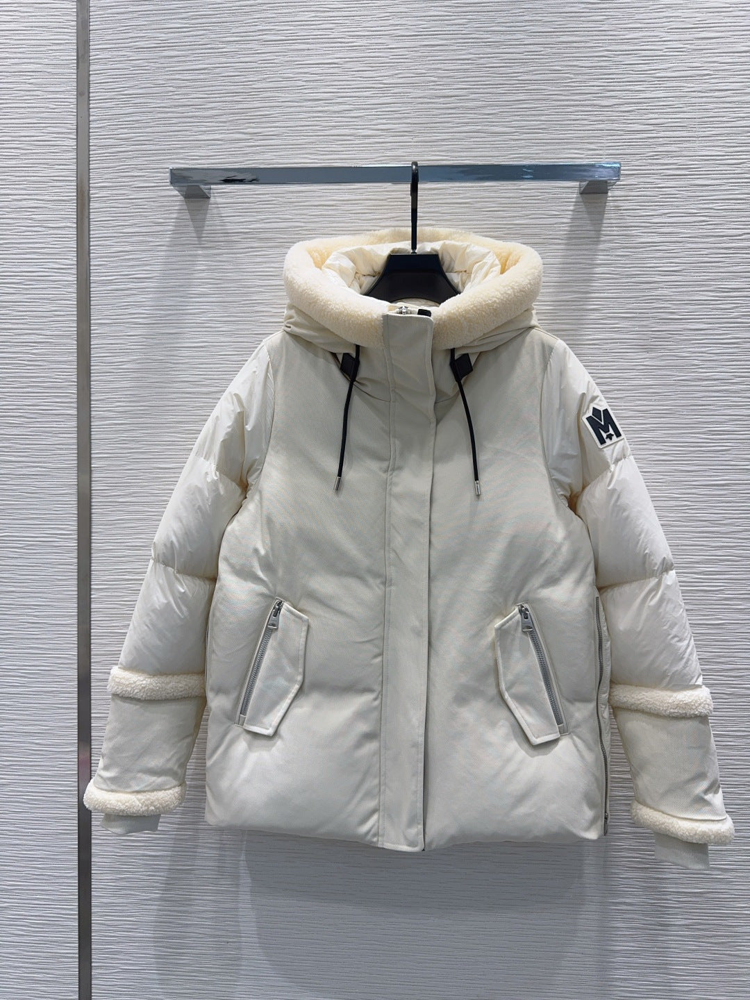 Mac**25fw new down jacket with lamb wool trim