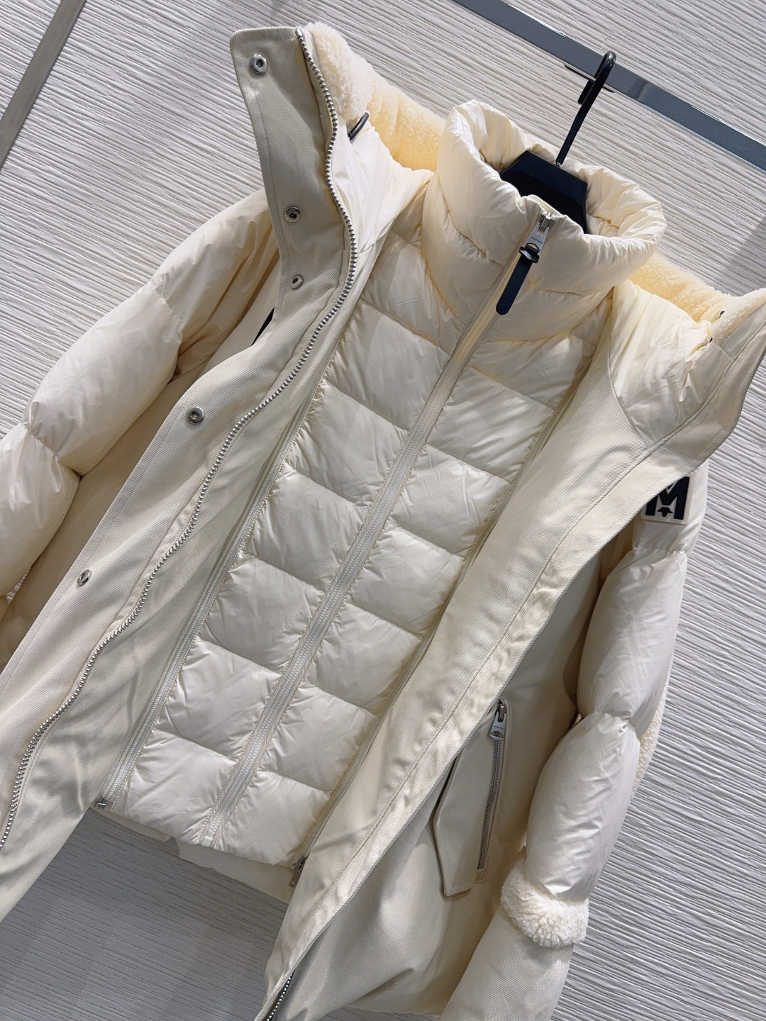 Mac**25fw new down jacket with lamb wool trim