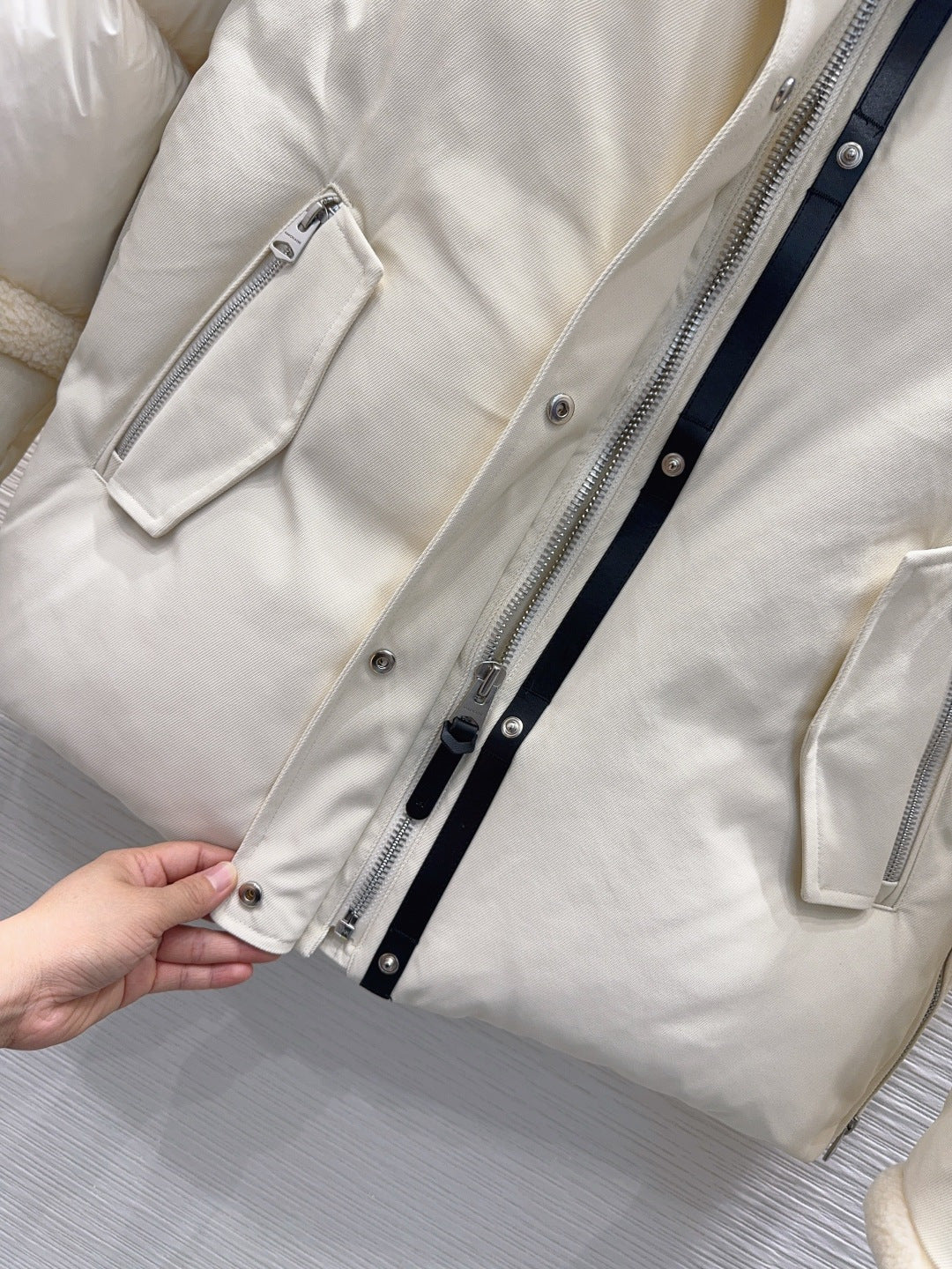 Mac**25fw new down jacket with lamb wool trim