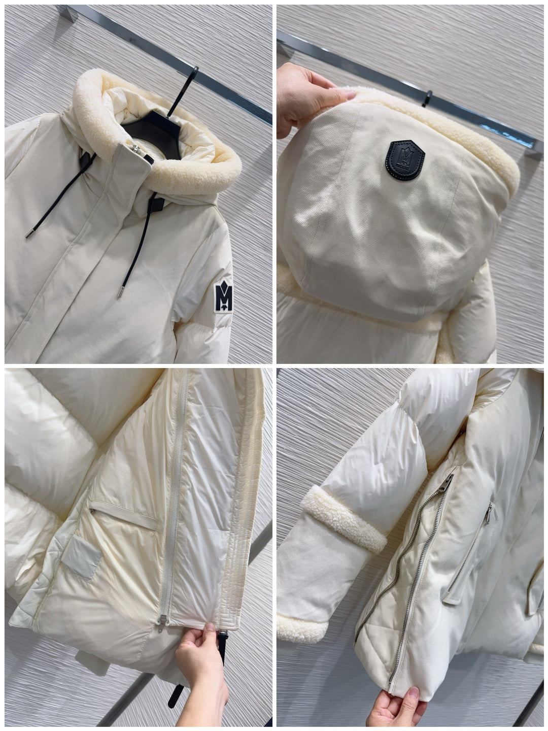 Mac**25fw new down jacket with lamb wool trim