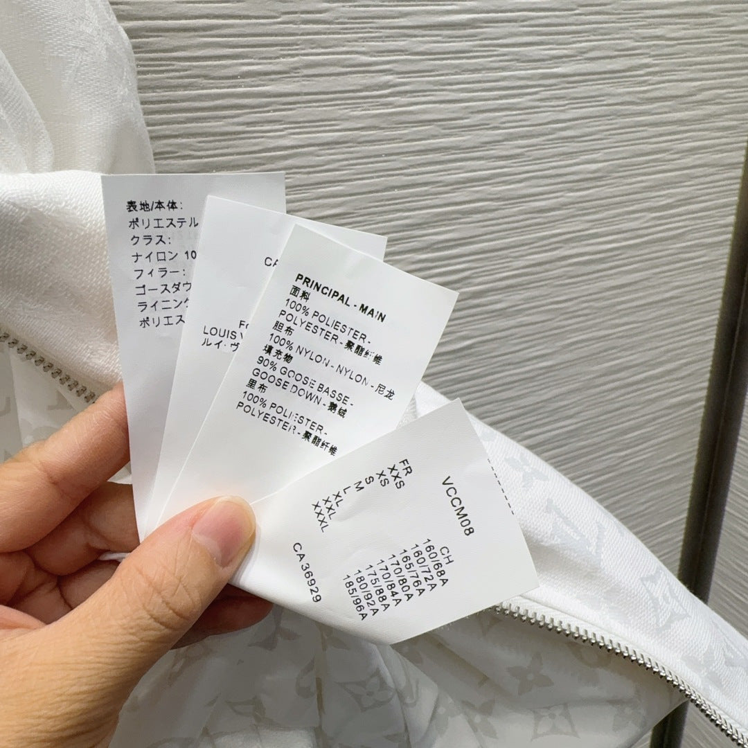 Lou**25fw new white down vest jacket