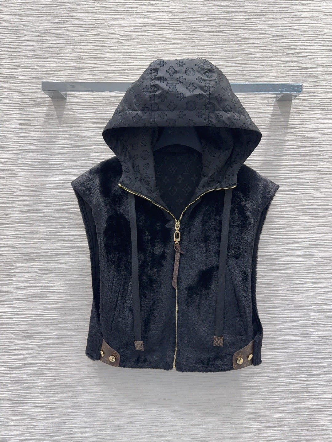 Lou**25fw new black vest jacket
