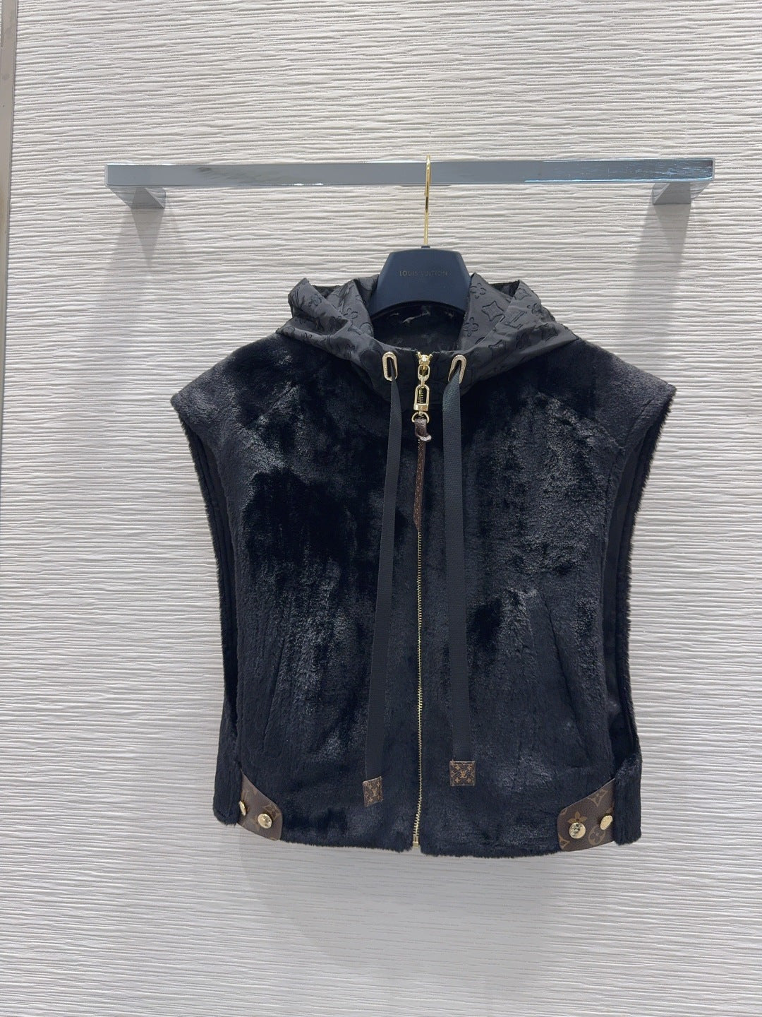 Lou**25fw new black vest jacket