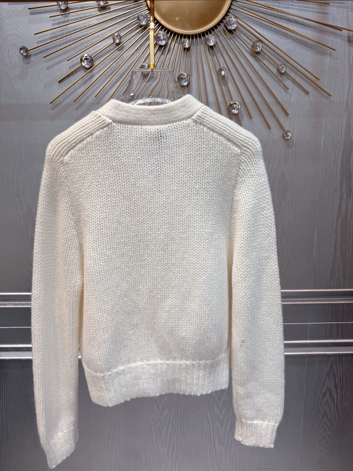 Cel**25fw new red knit cardigan