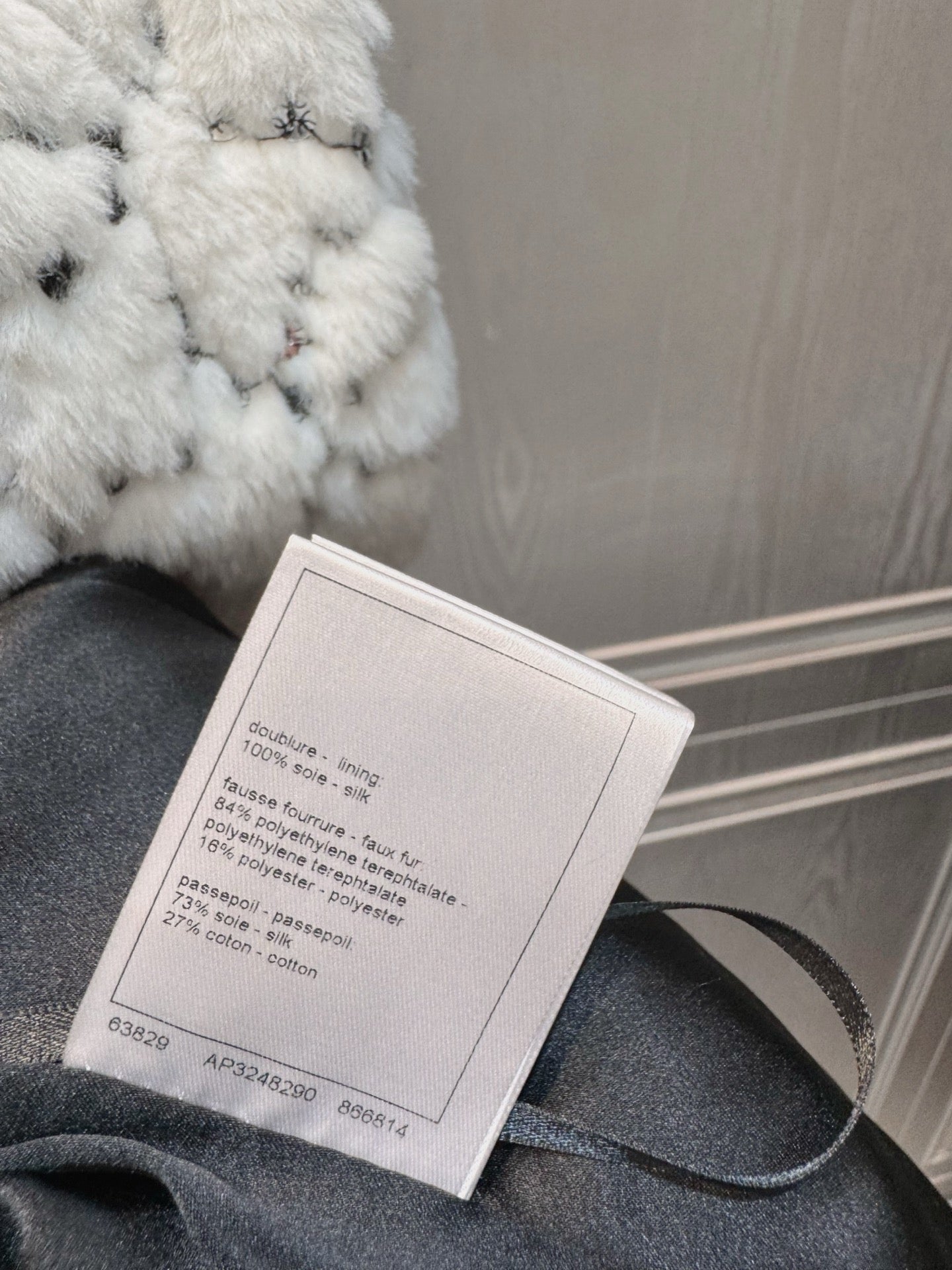 Cha**25N ski series sequined plush jacket