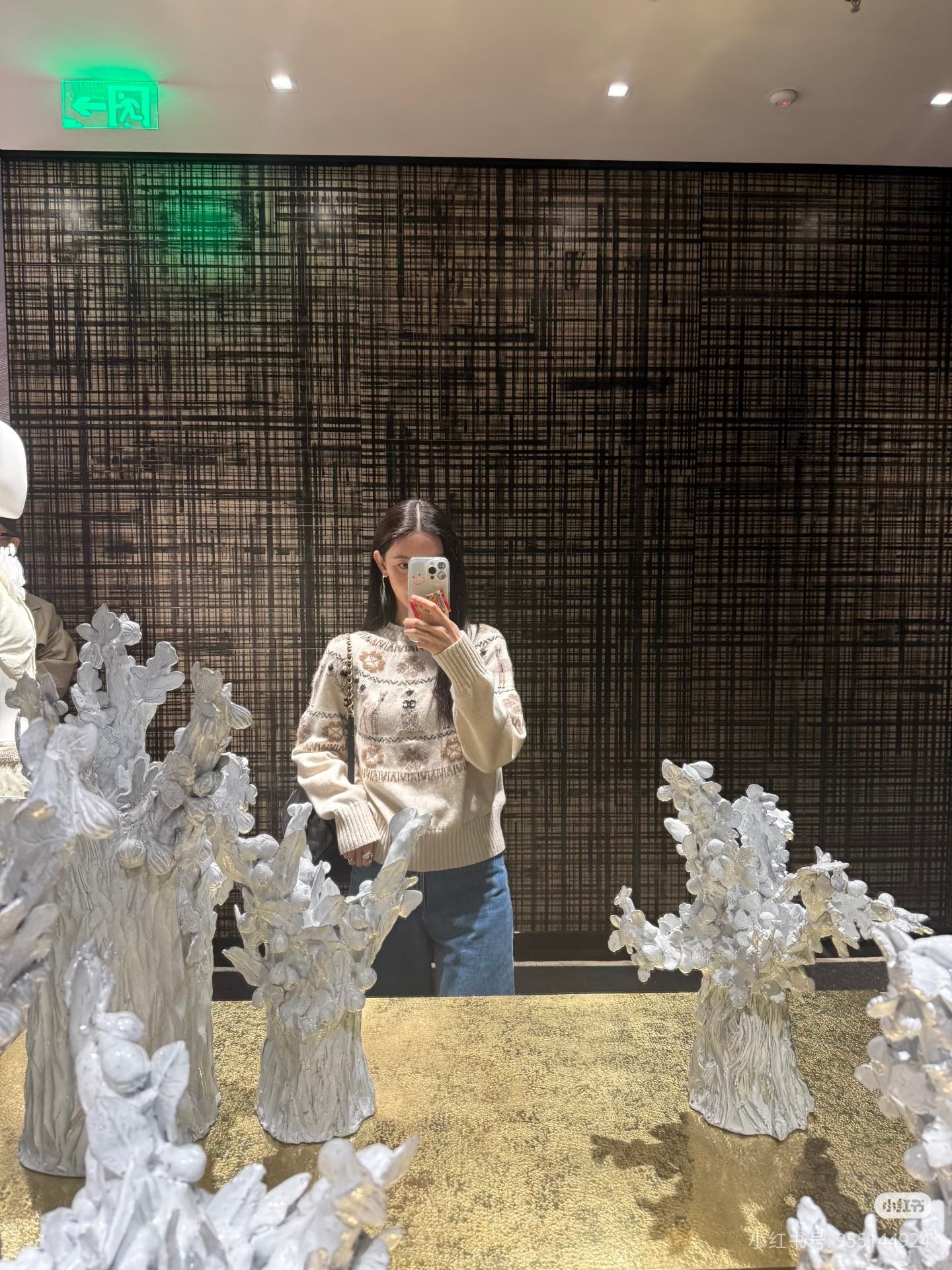 Cha**25N new ski season deer sweater