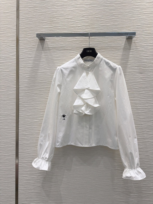 Cd 25fw stacked cake collar shirt