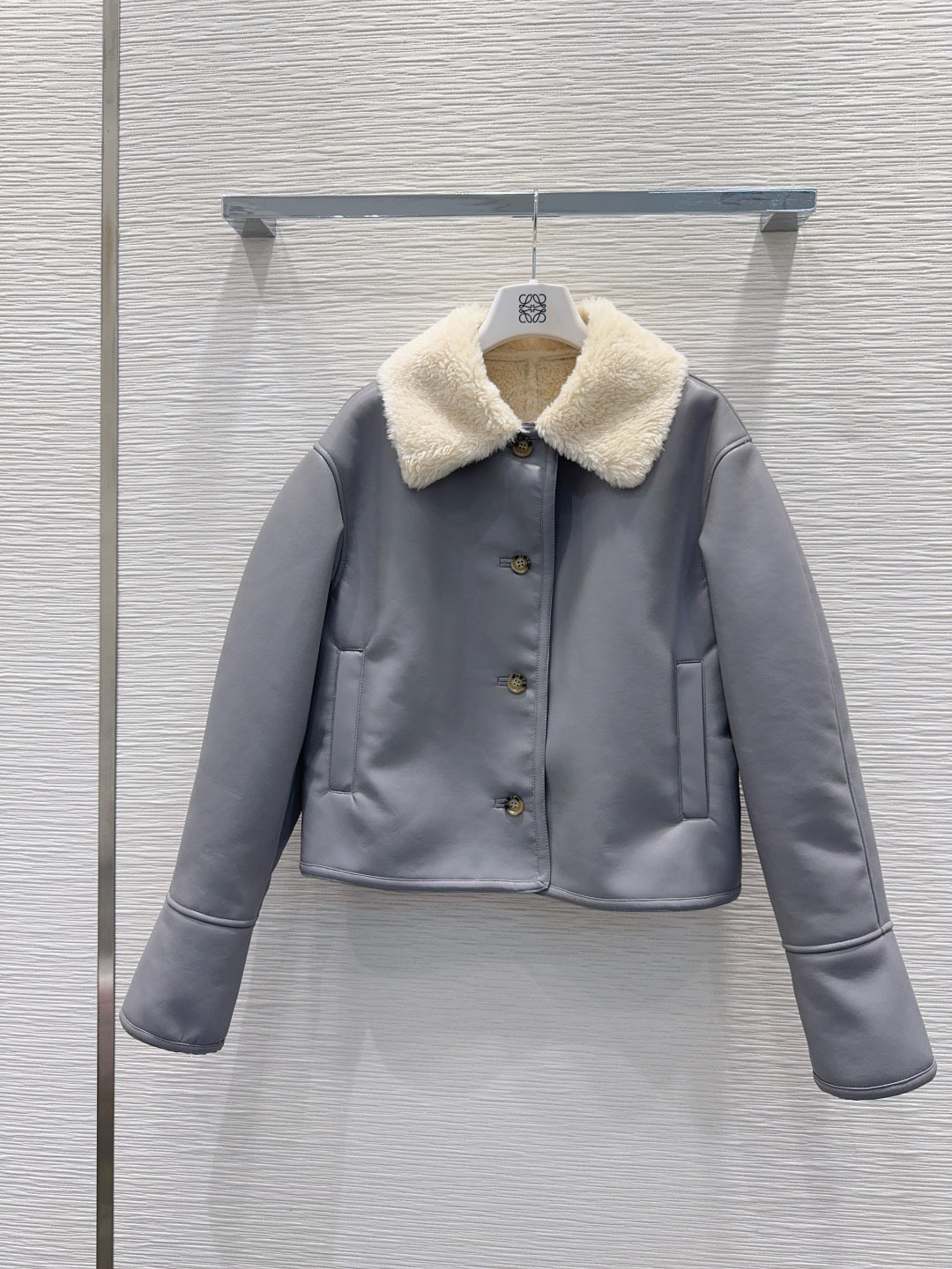 Lew 25fw eco-friendly fur coat