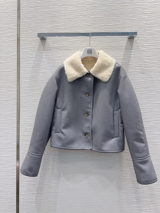 Lew 25fw eco-friendly fur coat