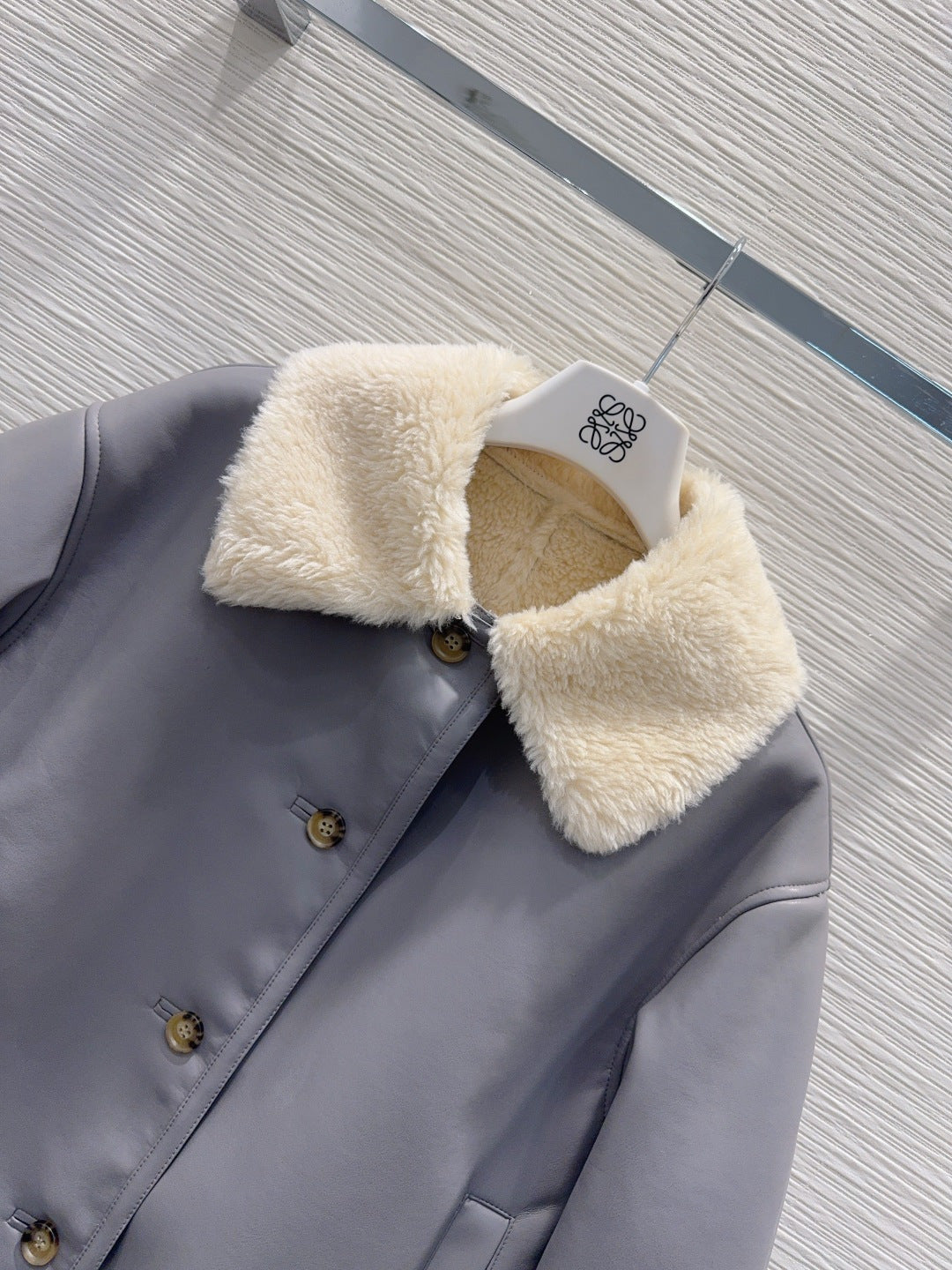 Lew 25fw eco-friendly fur coat