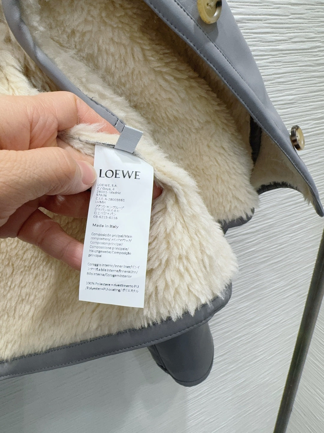 Lew 25fw eco-friendly fur coat