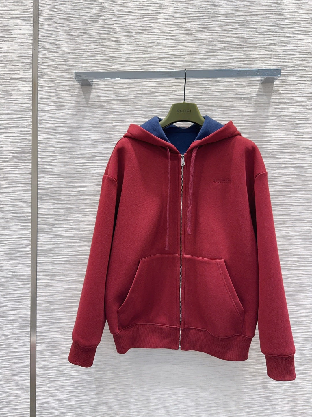 Guc 25fw hooded drawstring sweatshirt jacket
