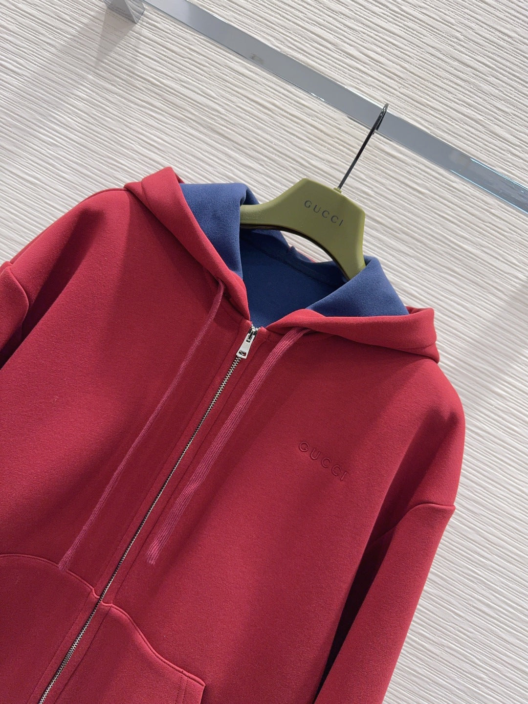 Guc 25fw hooded drawstring sweatshirt jacket