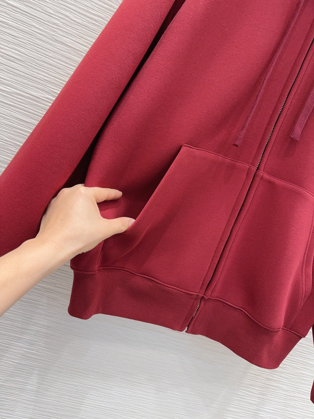 Guc 25fw hooded drawstring sweatshirt jacket