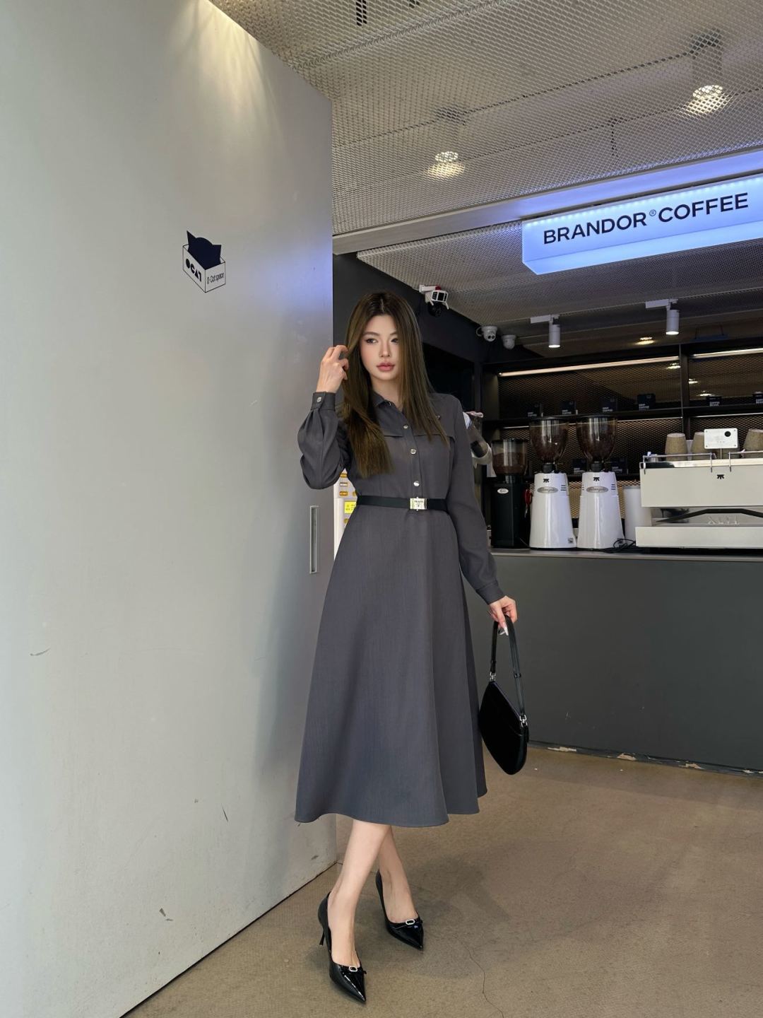 Pra 25fw new retro-chic dress