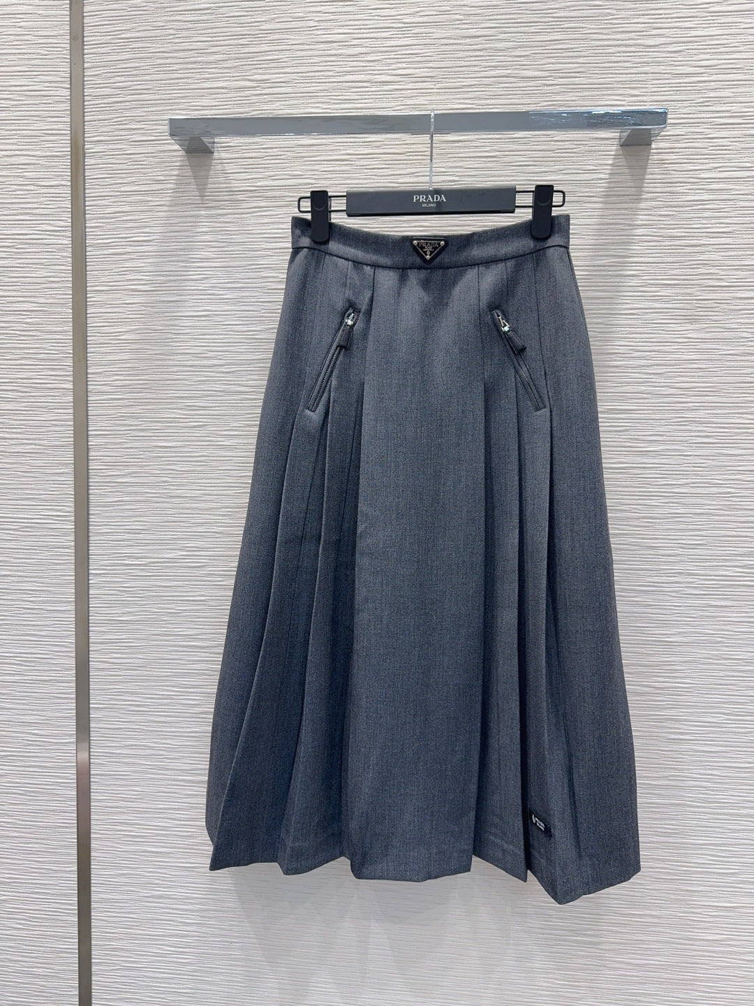 Pra 25fw new pleated long skirt