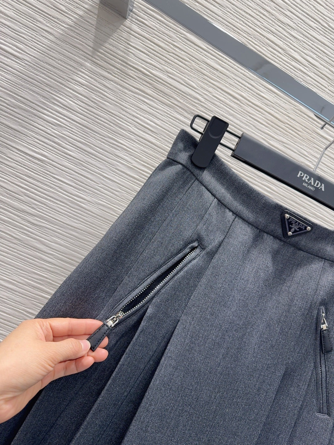 Pra 25fw new pleated long skirt