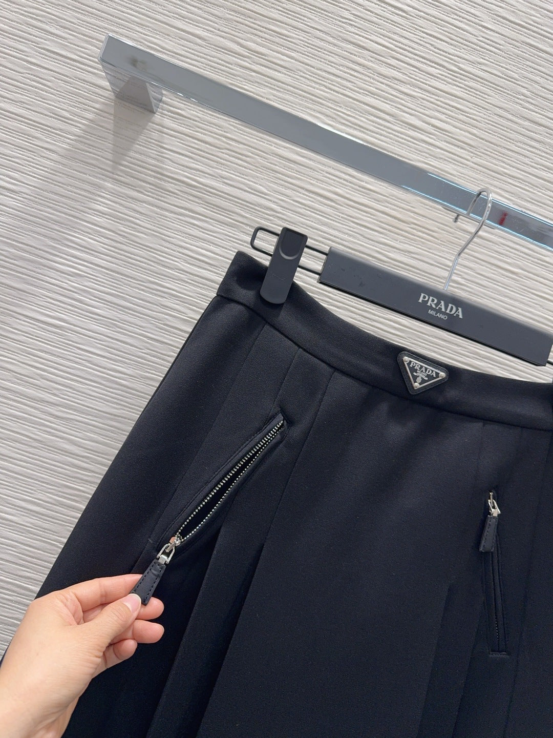 Pra 25fw new pleated long skirt