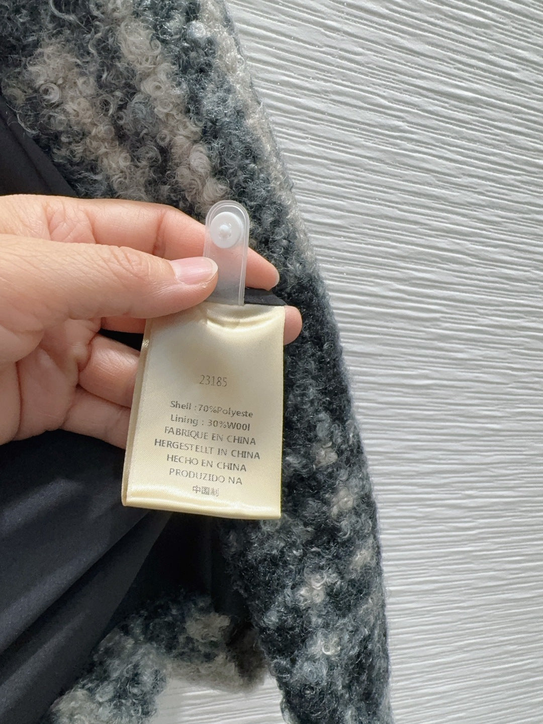 Cha 25fw v-neck belted dress jacket